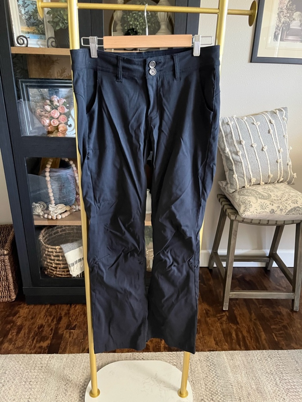 Prana Halle Pants –  Black | Roll-Up Convertible Hiking Pants
